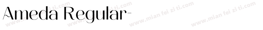 Ameda Regular字体转换